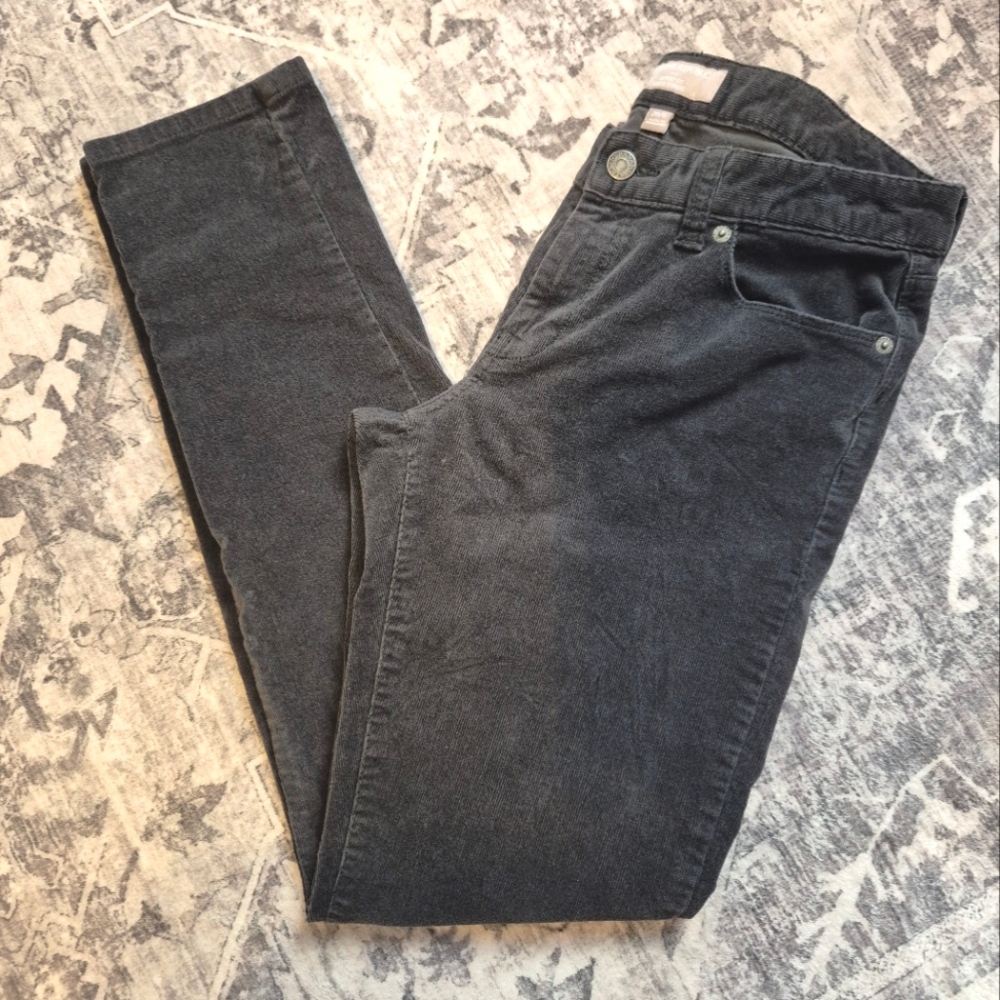 Banana Republic Charcoal Gray Corduroy Pants